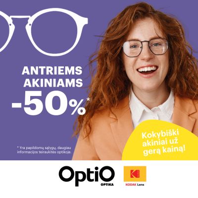 Antriems akiniams net -50 %*! 